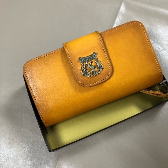 NWT Pratesi Firenze Wallet Leather COGNAC - Picture 4 of 8